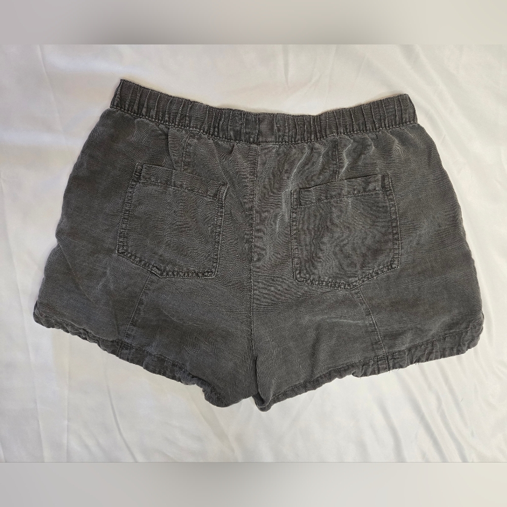 🖤 C&C California Linen Blend Shorts Dark Gray Size Large - Picture 5 of 5